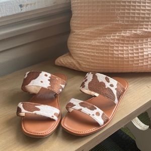 Cow sandals